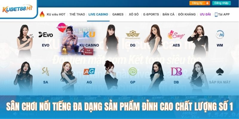 Sân chơi nổi tiếng đa dạng sản phẩm đỉnh cao chất lượng số 1